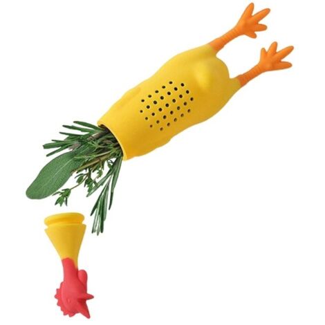Ustensiles de cuisine Gadgets Boîte à épices en silicone pour poulet hurlant Récipient d'assaisonnement Sac à épices