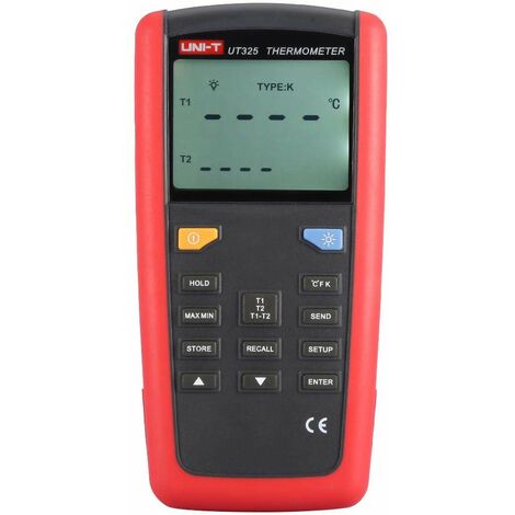 UT325 Termometro digitale display LCD Tipo a contatto Termometro digitale con sonda di temperatura di tipo K