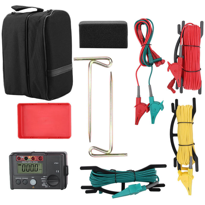 Eosnow Testeur de terre numérique UT521, compteur de résistance d'isolation de terre Ohmmet