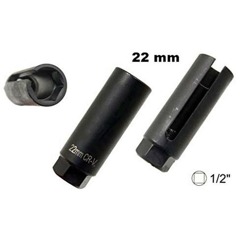 Trade Shop Traesio - Utensile Chiave a Bussola Per Smontaggio Sonda Lambda 1/2 22 Mm -