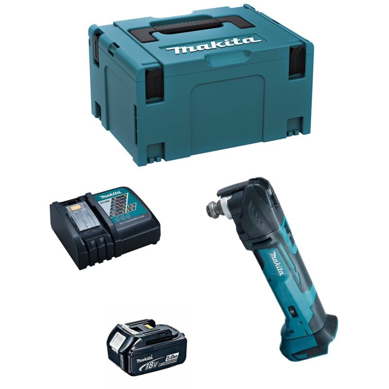 Utensile Multifunzione MAKITA DTM51RTJ1 (1 x 5,0Ah + DC18RC + MAKPAC 3)