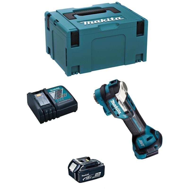Utensile Multifunzione MAKITA DTM52RTJ1 (1 x 5,0Ah + DC18RC + MAKPAC 3)