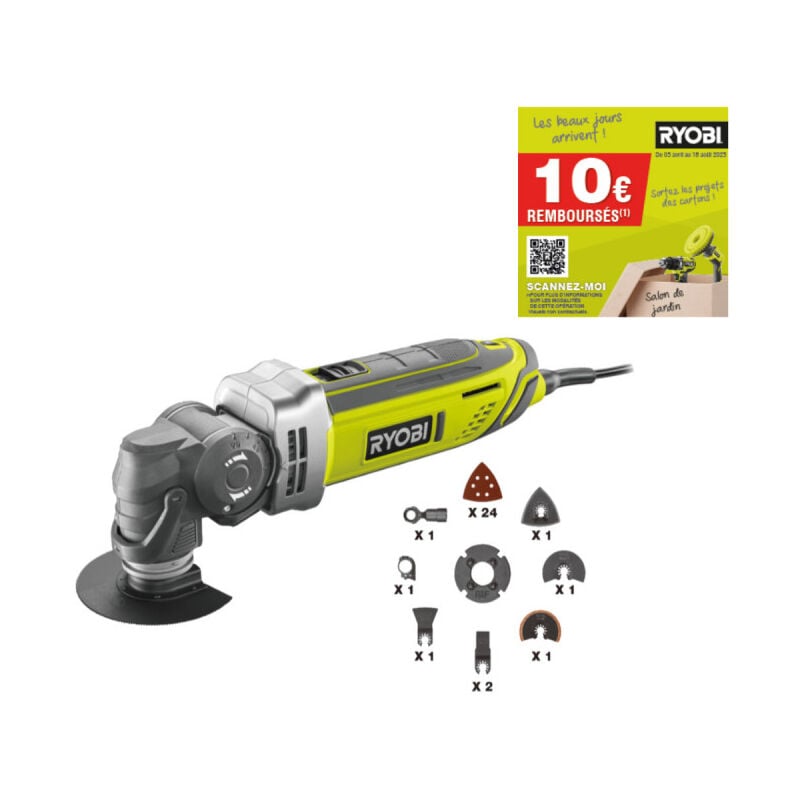 Image of Ryobi - Utensile multifunzione con borsa da trasporto 300W RMT300-SA