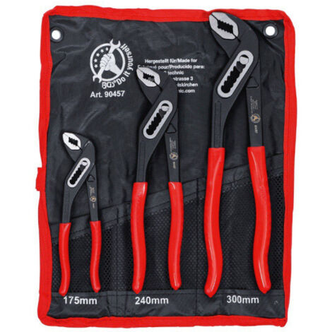 Utensili BGS Technic Set Pinze Nero Rosso Acciaio