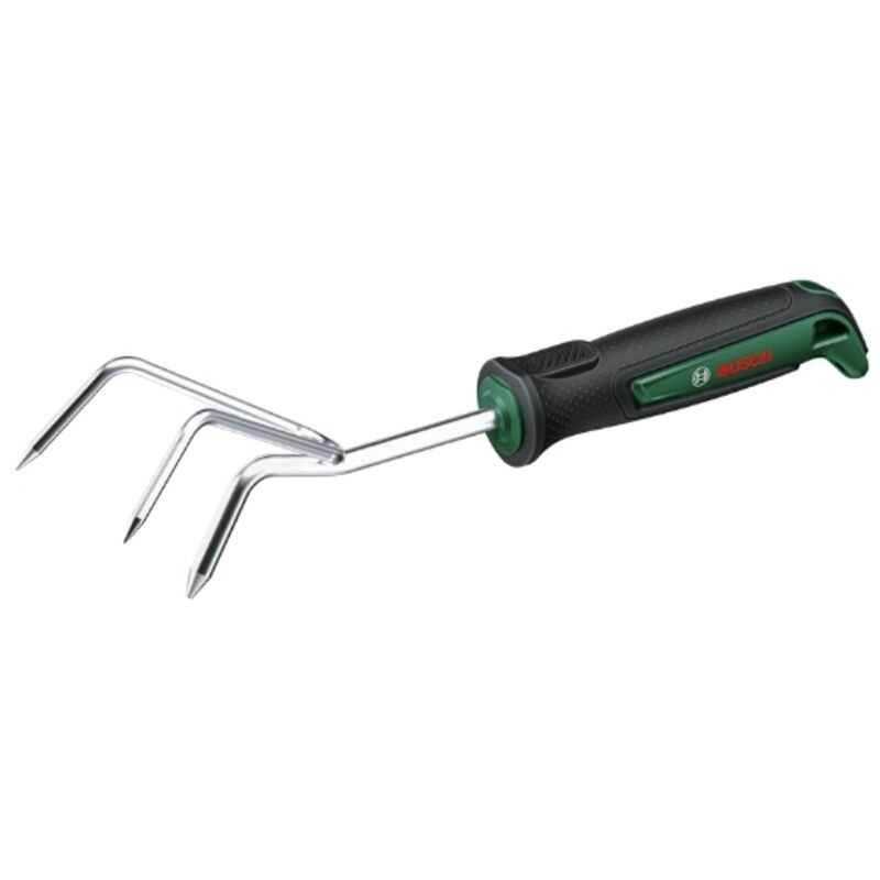Coltivatore manuale da giardino (per aerare e preparare il terreno nelle aiuole robusto acciaio inox impugnatura Softgrip design ergonomico) - Bosch