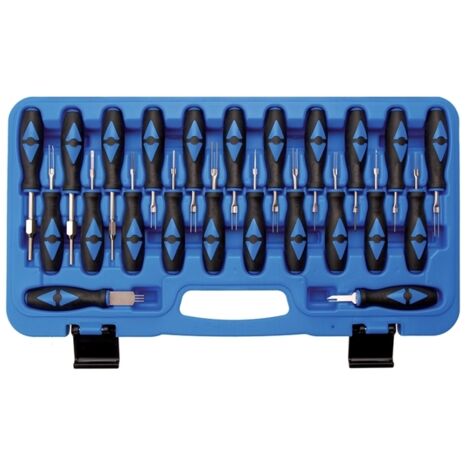 Utensili/Estrattori per terminali/spinotti/connettori elettrici auto/automobili set 23 pezzi
