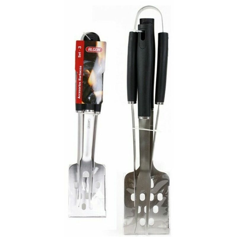 

Utensilios para Barbacoas BBQ Black Algon (3 pcs) Negro -