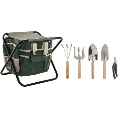 Utensilios Set 8 Aluminio 45X45X45 Con Taburete