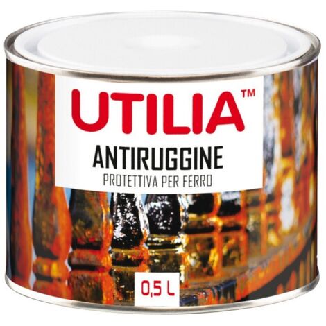 Utilia antiruggine ml.500 rosso ossido (6 pezzi) - Utilia