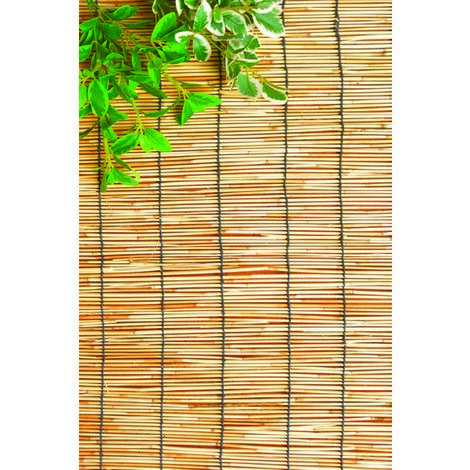 Arella in bamboo ombreggiante Stuoia tapparella con carrucola per finestre  90x180 cm