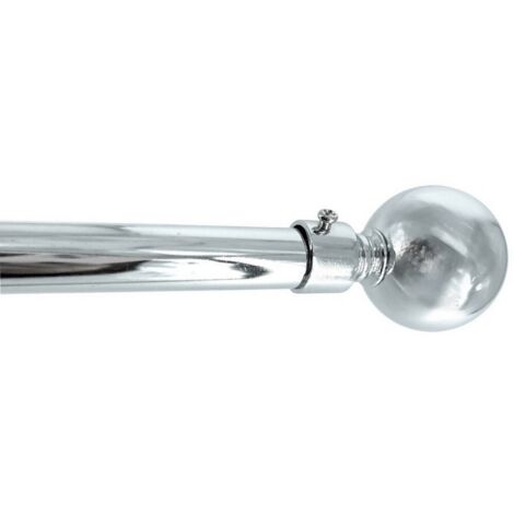 Utilia BASTONE PER TENDE GLOBO Estensibile cm. 71ÃƒÂƒÃ‚Â·122 col. Acciaio