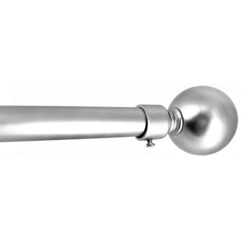 Utilia BASTONE PER TENDE GLOBO Estensibile cm. 71ÃƒÂƒÃ‚Â·122 col. Argento