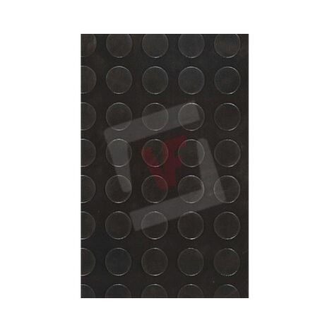 Pavimento in gomma mandorlata colore nero sp. 3 mm - PREZZO AL MQ