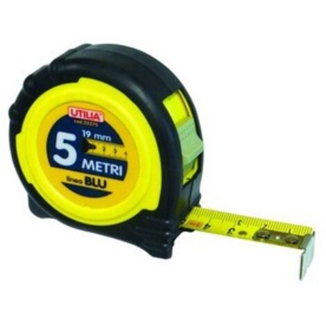 Utilia FLESSOMETRO LINEA BLU  mt. 5x19 mm. 12 PZ