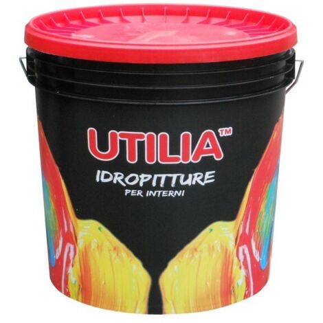Utilia IDROPITTURA A TEMPERA col.Bianco Lt.14 Utilia