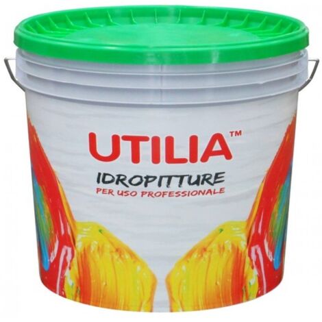 Utilia IDROPITTURA AL QUARZO LISCIO col. Bianco lt.14