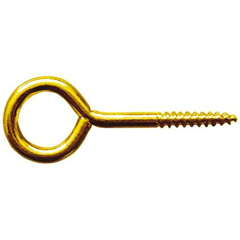 Utilia OCCHIOLO A VITE In ottone lucido mm. 16x30