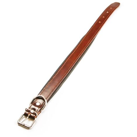 Utilia Pet COLLARE IN CUOIO FODERA IMBOTTITA  cm. 51x2,5 Utilia Pet