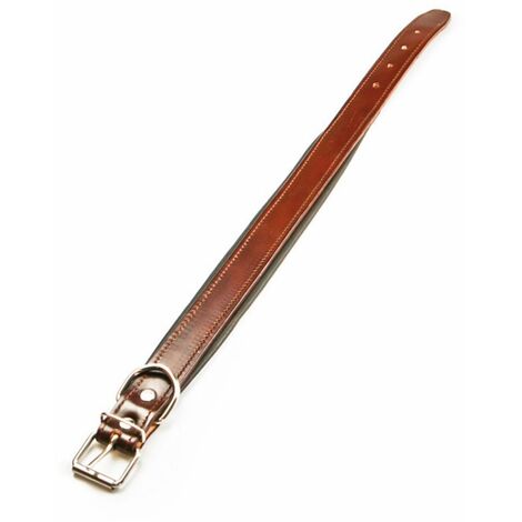 Utilia Pet COLLARE IN CUOIO FODERA IMBOTTITA  cm. 56x3,0 Utilia Pet