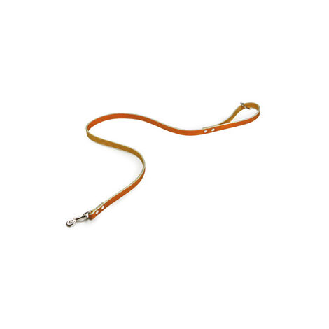 Utilia Pet GUINZAGLIO IN CUOIO DI BUFALO cm. 110x1,5 col. Arancione 6 PZ