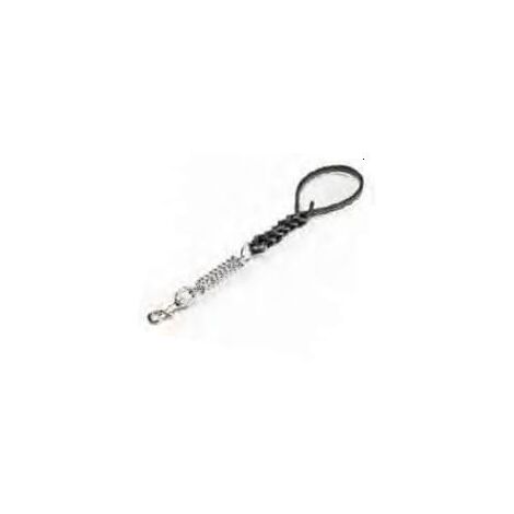 Utilia Pet GUINZAGLIO IN CUOIO TRIPLA TRECCIA CON MOLLA Col. Assortiti cm. 50 Utilia Pet