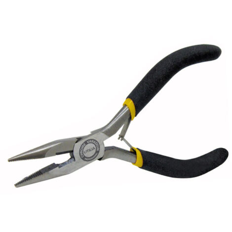 Utilia pinza a becchi 1/2 tondi diritti professionale mm. 120 (6 pezzi) - Utilia