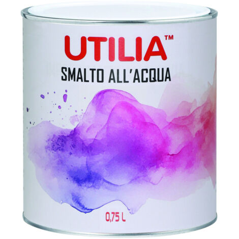 Utilia SMALTO ALL'ACQUA ml. 750 Nero lucido 6.00 pz