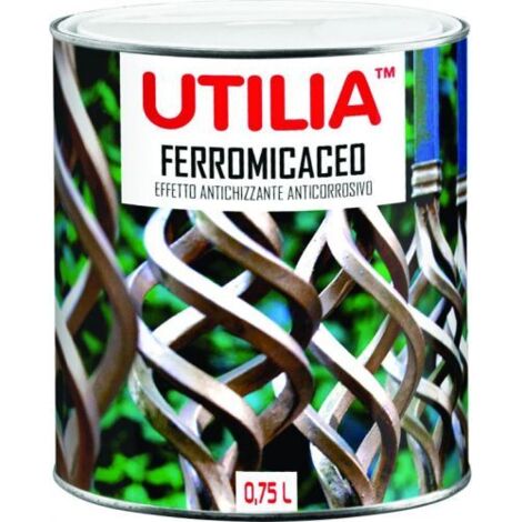 Utilia SMALTO SINTETICO FERROMICACEO ml. 750 Grigio scuro 6 PZ