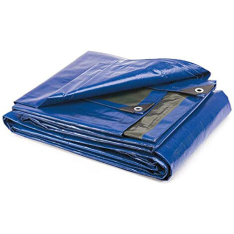 Utilia TELO OCCHIELLATO IN POLIETILENE Col. Blu (180 gr/mq) mt. 3x4 Utilia