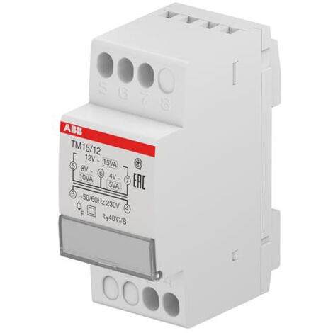 Utilisation Discontinue Transfo. Sonnerie TM 15/12 2CSM228735R0802 ABB T228735