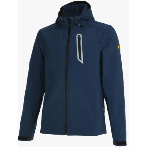 Utility Diadora Giacca Lavoro Softshell Sail Blu Polvere XXL