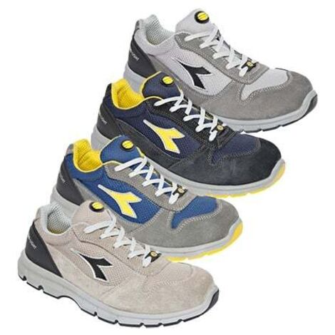 Utility Diadora Scarpa Lavoro Run Text Low S1P Src Esd Grigio Castello Blu 43
