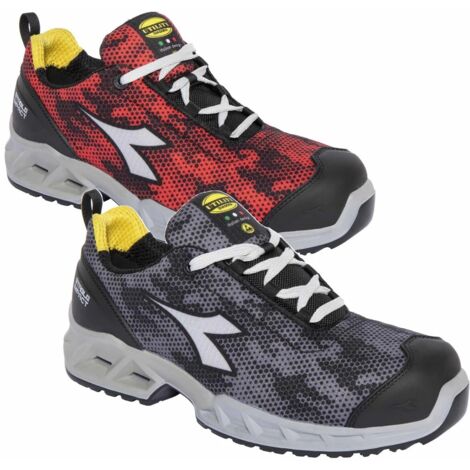 Utility Diadora Scarpa Shark Stable Impact Low S1P SR ESD Nero Rosso 43