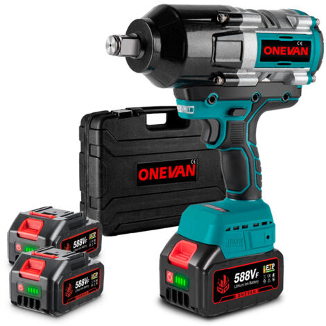 Utilizzando una batteria a percussione con 3/4 spazzole 3100 Nm, utilizzabile con camion di grandi dimensioni, container portatile, ferrovie - con 2 batterie e 1 batteria carica