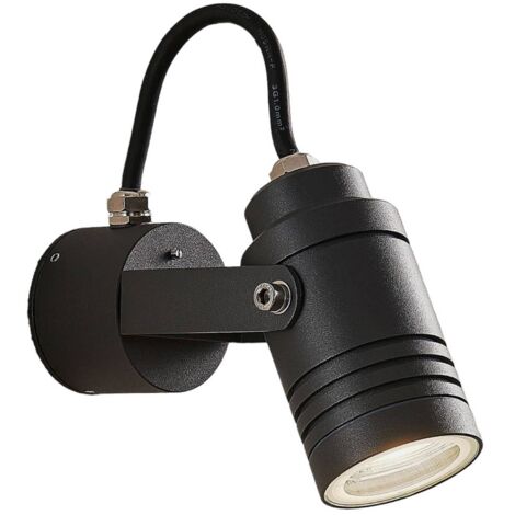 Utomhuslampa "Galina" aus aluminium / grå / zinkmit USB Anschluss von Lucande