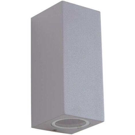 Utomhusvägglampa "Xava" aus aluminium / grå / zink von Lucande