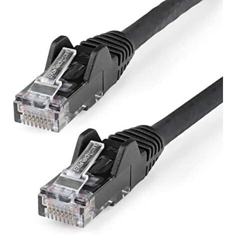 UTP starres Netzwerkkabel der Kategorie 6 Startech N6LPATCH7MBK Schwarz 7 m