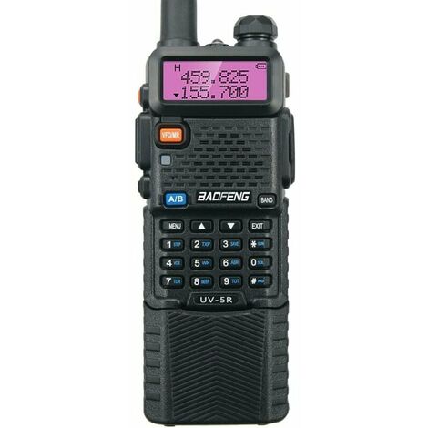 UV-5R 5W Talkie-walkie avec Batterie 3800mAH Radio FM Haute Puissance Double Bande 128 canaux Radio émett-récept de Communication GROOFOO
