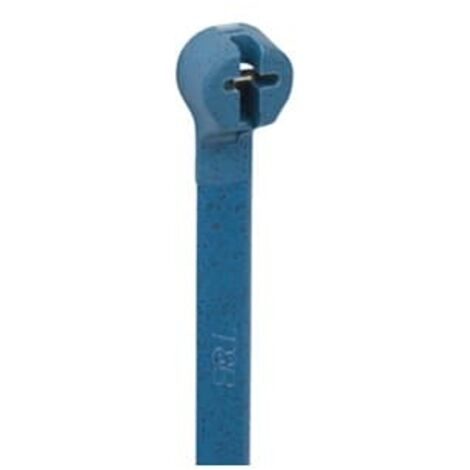UV-Serre-câbles nez en acier Ty-Rap, 361 x 4,8mm, bleu clair UE 100 pcs, détectable