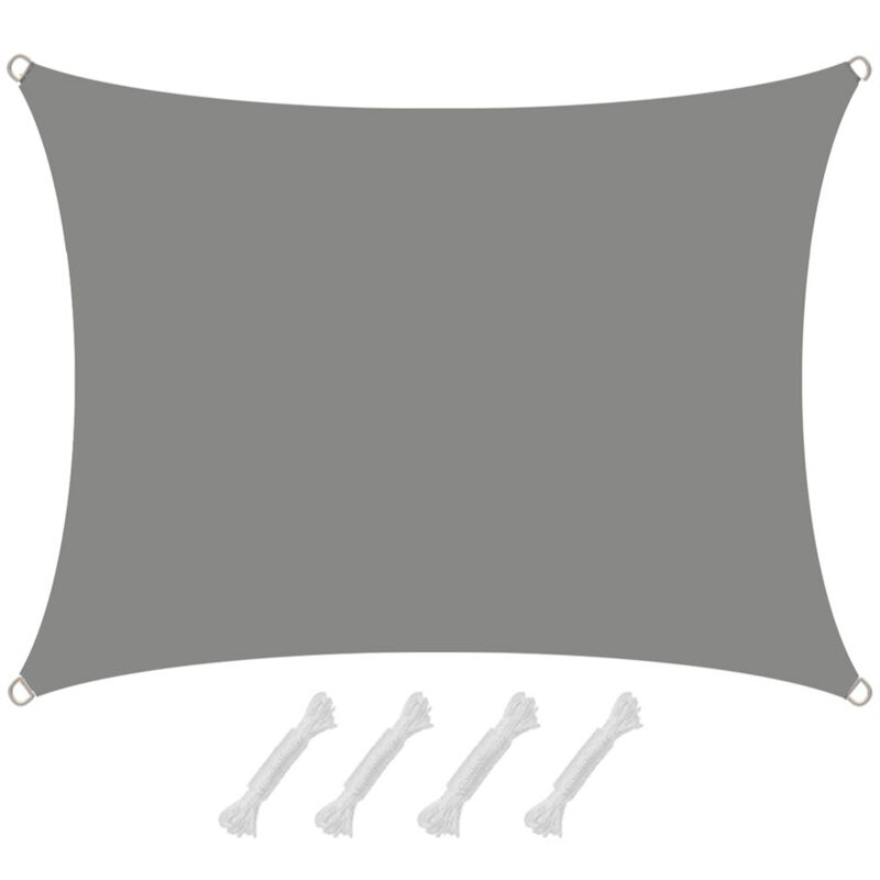 Amanka Uv Sonnensegel Wasserdicht 1, 5 X 2m - Rechteckig - Sonnenschutz Garten Terrasse
