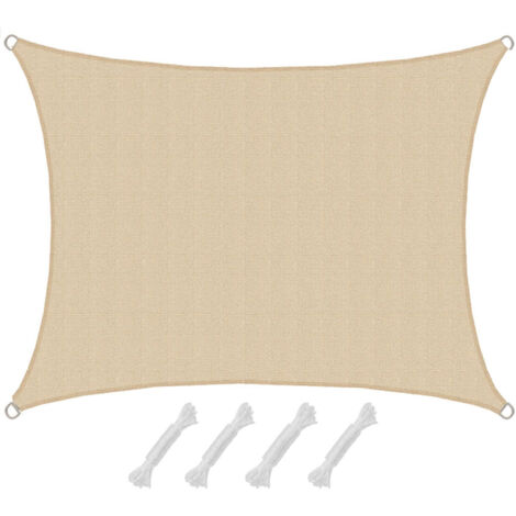 UV Sonnensegel Wasserdurchlässig 1,5x2 - Viereckig Sonnenschutz Garten Terrasse