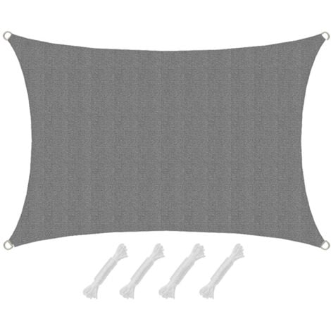 AMANKA UV Sonnensegel Wasserdurchl�ssig 1x2 - Viereckig - Sonnenschutz Garten Terrasse