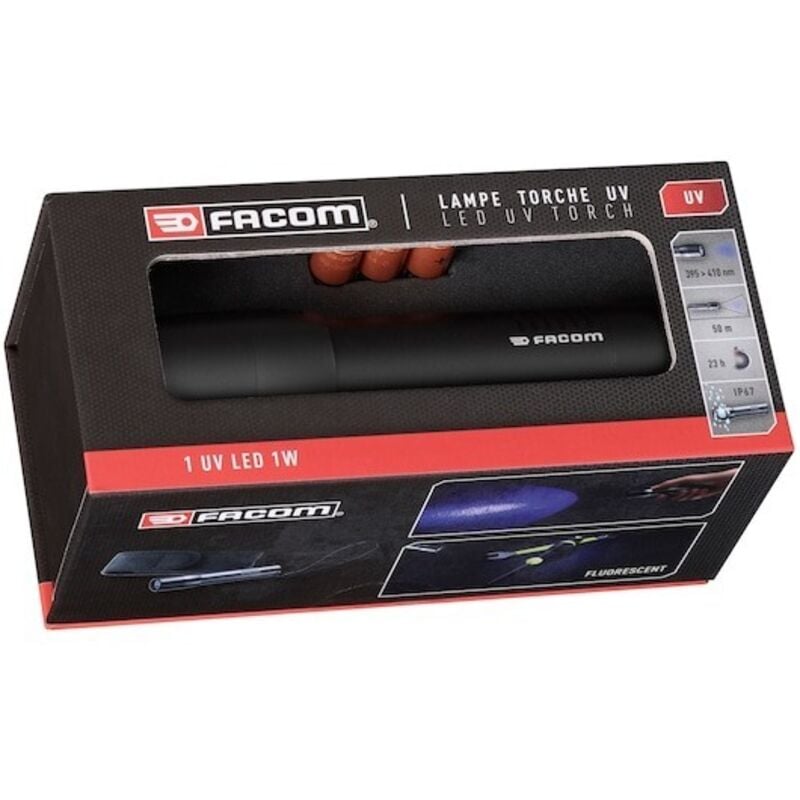 Facom - Lampe torche led uv non rechargeable 410 lm ( Prix pour 1 )