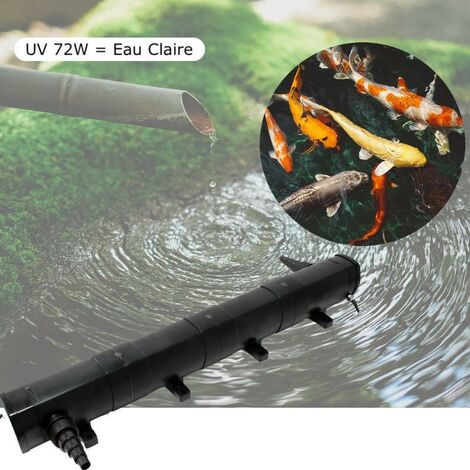 U.V ( Ultra Violet ) Stérilisateur - Clarificateur 72W Pour Bassin De Jardin De 25 à 30 m³