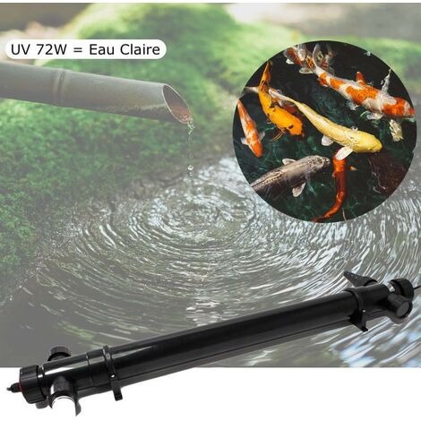 U.V ( Ultra Violet ) Stérilisateur - Clarificateur 72W Pour Bassin De Jardin De 25 à 60 m³