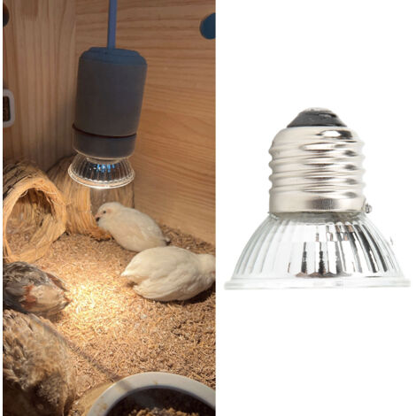 UVB-Wärmelampe für Reptilien, Energiesparlampe, Vollspektrum für Amphibien, 220–240 V, warmes Licht, 25 W, E27, 5 cm, Keramik