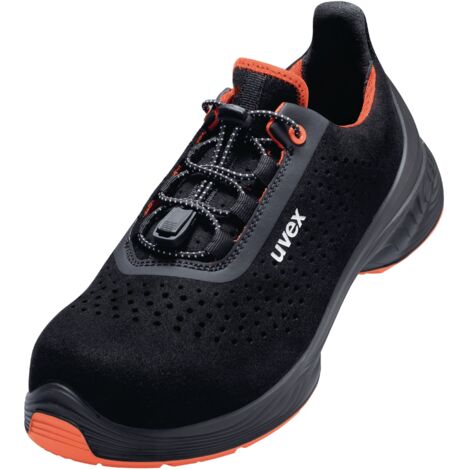 Uvex 1 G2 Arbeitsschuhe - Sicherheitsschuhe S1 SRC ESD - Schwarz/Orange - Weite 14 / Extra Breit: 45