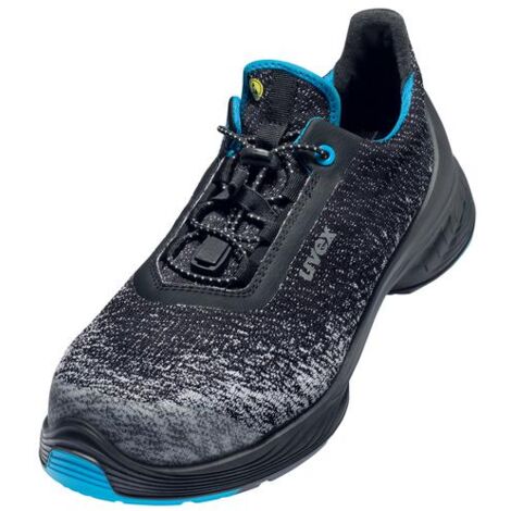 uvex 1 G2 Halbschuhe S1P schwarz, grün, blau Weite 11 Gr. 45
