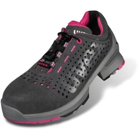 UVEX 1 ladies Sicherheits-Halbschuh gel. Gr. 37 W11 S1 ESD SR grau/pink 8561.8