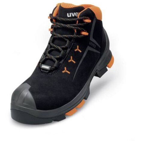 uvex 2 6509244 antistatique (ESD) Chaussures montantes de sécurité S3 Pointure (EU): 44 noir, orange 1 paire(s) Q306602